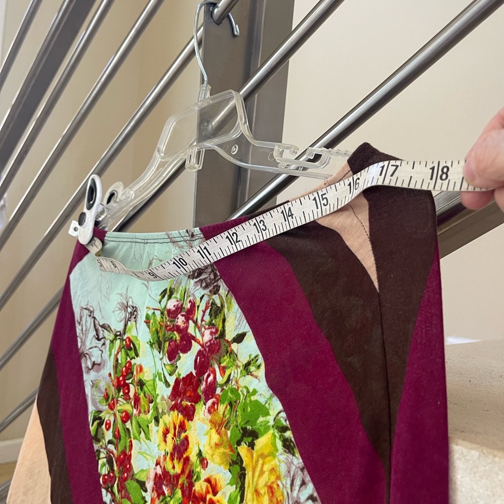 VINTAGE Floral Geometric Patterned Skirt - Picture 3 of 16